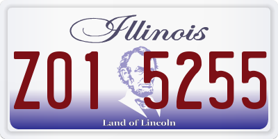 IL license plate Z015255