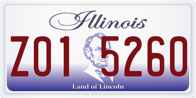 IL license plate Z015260