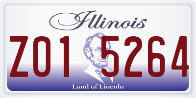 IL license plate Z015264