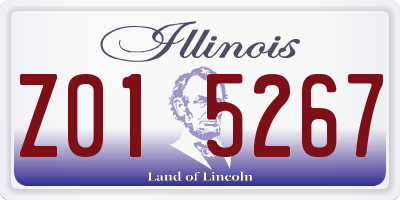 IL license plate Z015267