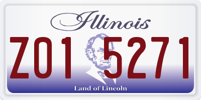 IL license plate Z015271
