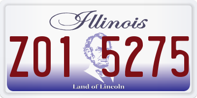 IL license plate Z015275