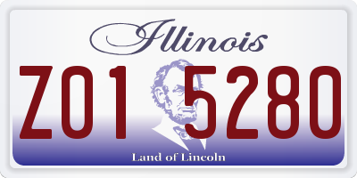 IL license plate Z015280