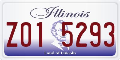 IL license plate Z015293