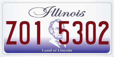 IL license plate Z015302