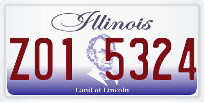 IL license plate Z015324
