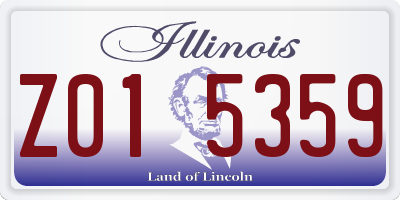 IL license plate Z015359