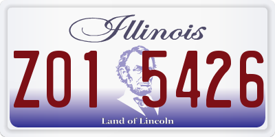 IL license plate Z015426
