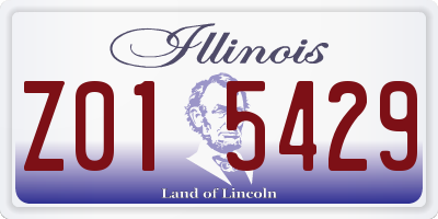 IL license plate Z015429