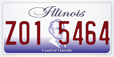 IL license plate Z015464