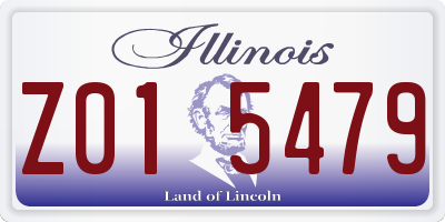 IL license plate Z015479