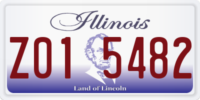 IL license plate Z015482