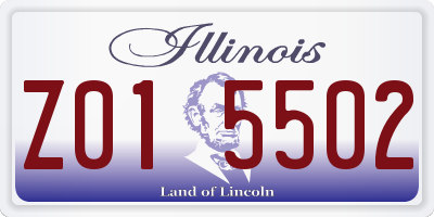 IL license plate Z015502