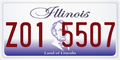 IL license plate Z015507