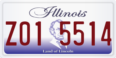 IL license plate Z015514