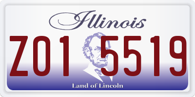 IL license plate Z015519