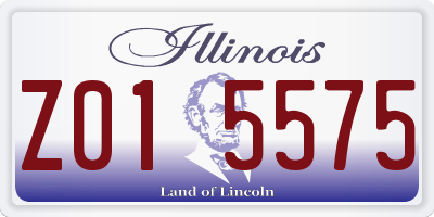 IL license plate Z015575