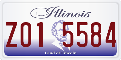 IL license plate Z015584