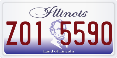 IL license plate Z015590