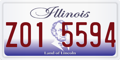 IL license plate Z015594