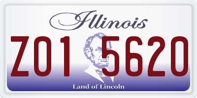 IL license plate Z015620