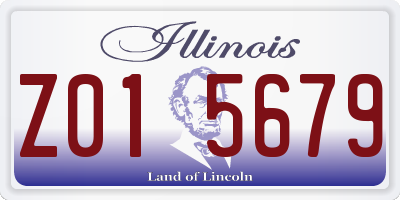 IL license plate Z015679