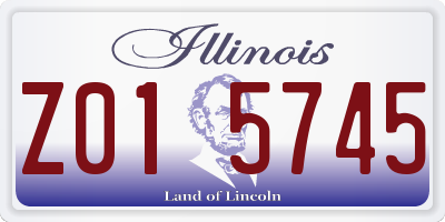 IL license plate Z015745
