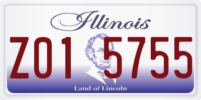 IL license plate Z015755