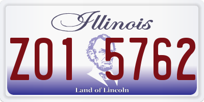 IL license plate Z015762