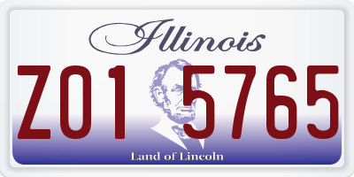 IL license plate Z015765
