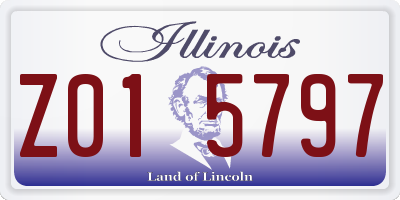 IL license plate Z015797
