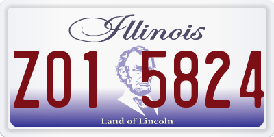 IL license plate Z015824
