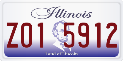 IL license plate Z015912