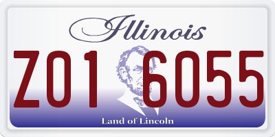 IL license plate Z016055