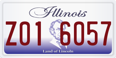 IL license plate Z016057