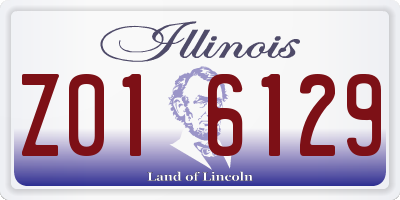 IL license plate Z016129