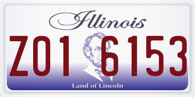 IL license plate Z016153