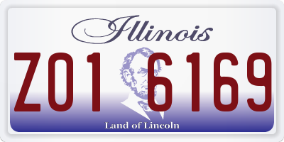 IL license plate Z016169