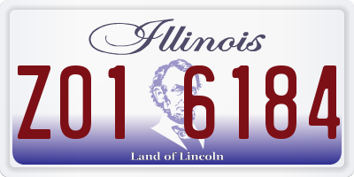 IL license plate Z016184