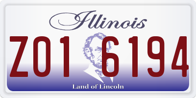IL license plate Z016194