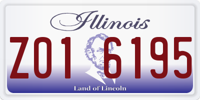 IL license plate Z016195