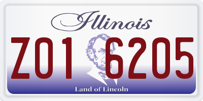 IL license plate Z016205