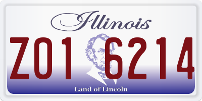 IL license plate Z016214
