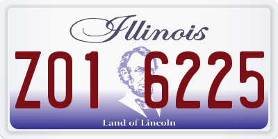 IL license plate Z016225