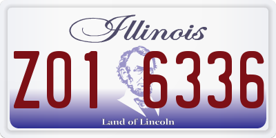 IL license plate Z016336