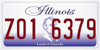 IL license plate Z016379