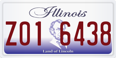 IL license plate Z016438