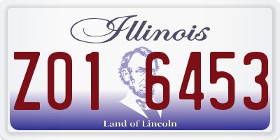 IL license plate Z016453