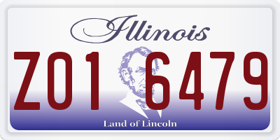 IL license plate Z016479