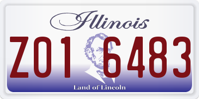 IL license plate Z016483